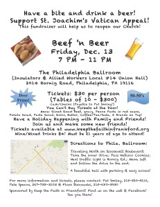 Beef n Beer flyer Menu