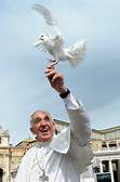 pope and dove